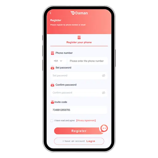 Lottery 66 Registration Step 1